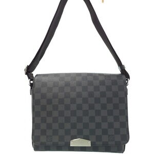 Louis Vuitton Damier Graphite Black District Shoulder Bag